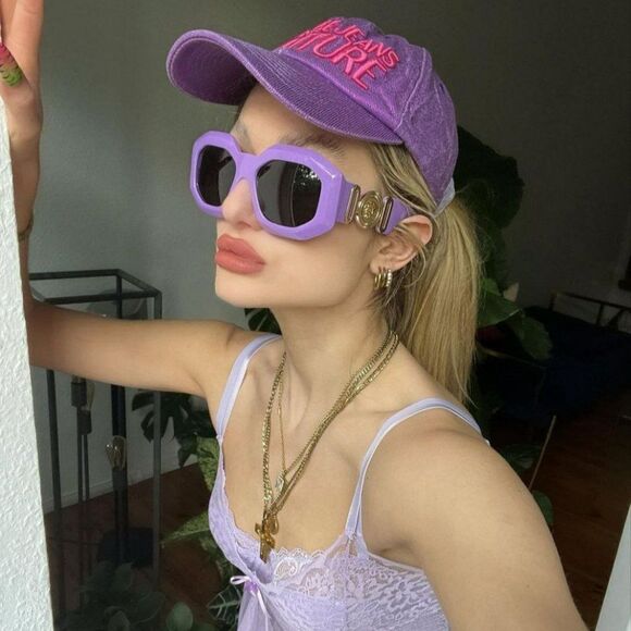 SALE! NEW Versace VE4424U 536687 MAXI MEDUSA BIGGIE Lilak Oversize Sunglasses main image 5